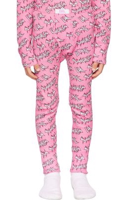 ERL Kids Pink Waffle Pants
