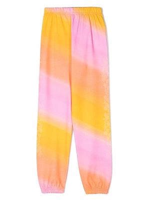 ERL KIDS TEEN gradient-colour track pants - Pink