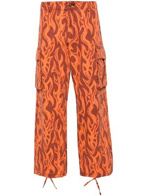 ERL mid-rise cargo trousers - Orange