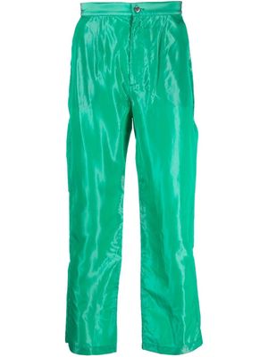 ERL mid-rise straight-leg trousers - Green