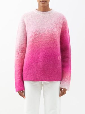 Erl - Ombré Mohair-blend Sweater - Womens - Pink Multi