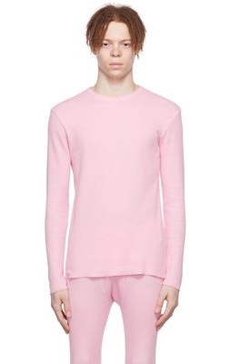 ERL Pink Cotton Long Sleeve T-Shirt