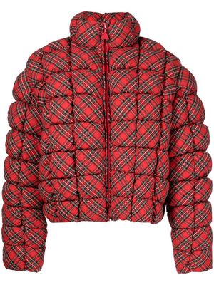 ERL plaid quilted puffer jacket - Red