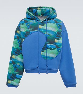 ERL Printed cotton-blend hoodie