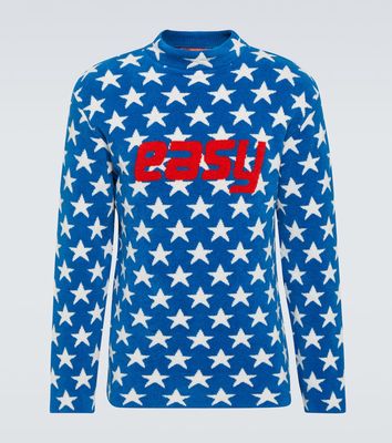 ERL Printed cotton-blend sweater
