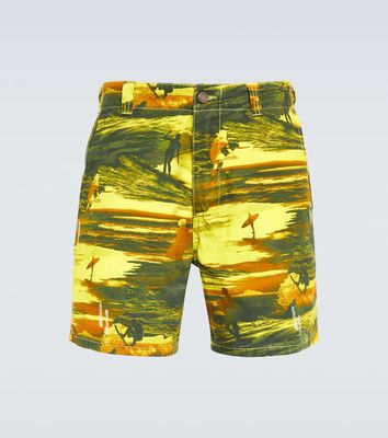 ERL Printed cotton shorts