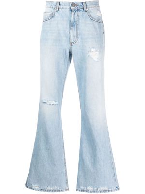 ERL ripped flared jeans - Blue