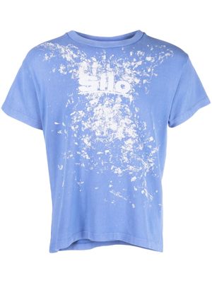 ERL slogan-print cotton T-shirt - Blue