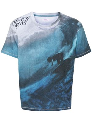 ERL surfer-print T-shirt - Blue