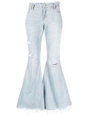 ERL x Levi's low-rise flared jeans - Blue