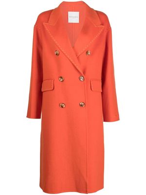 Ermanno Ermanno double-breasted wool coat - Orange