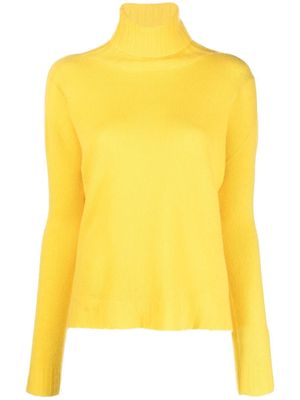 Ermanno Ermanno logo-print roll-neck jumper - Yellow