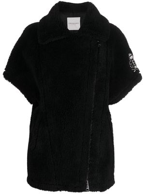 Ermanno Ermanno short-sleeve shearling jacket - Black