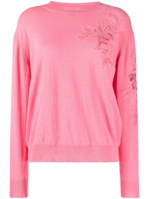 ERMANNO FIRENZE embroidered jumper - Pink