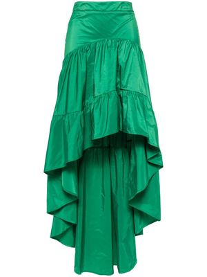 ERMANNO FIRENZE high-low tiered skirt - Green