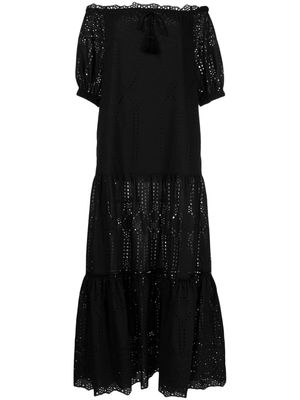 ERMANNO FIRENZE off-shoulder lace-detail dress - Black