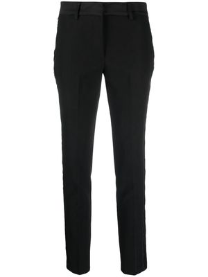 ERMANNO FIRENZE pressed-crease concealed-fastening tailored trousers - Black