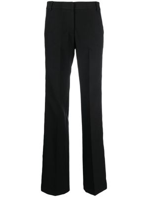 ERMANNO FIRENZE pressed-crease tailored straight-leg trousers - Black