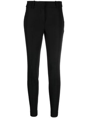 ERMANNO FIRENZE slim-cut mid-rise trousers - Black