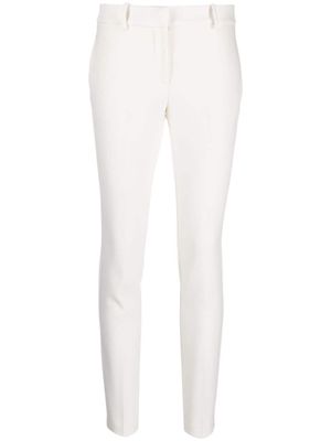 ERMANNO FIRENZE slim-cut mid-rise trousers - White