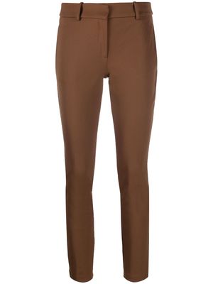 ERMANNO FIRENZE slim-fit tailored trousers - Brown