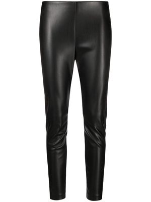 ERMANNO FIRENZE slip-on faux-leather leggings - Black
