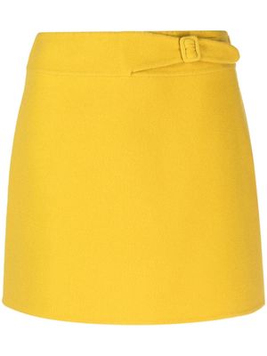 Ermanno Scervino A-line belted miniskirt - Yellow