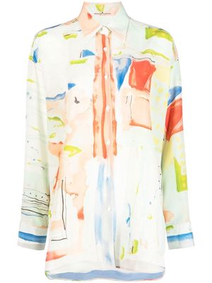 Ermanno Scervino all-over graphic-print shirt - Green