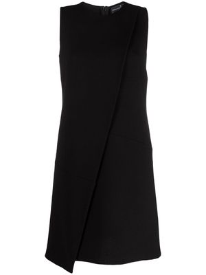 Ermanno Scervino asymmetric wool minidress - Black