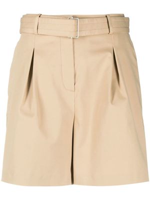 Ermanno Scervino belted stretch-cotton shorts - Neutrals