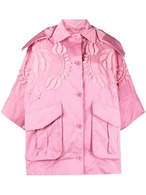 Ermanno Scervino braided applique hooded jacket - Pink