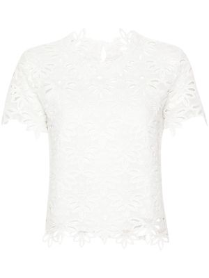 Ermanno Scervino broderie anglaise blouse - White