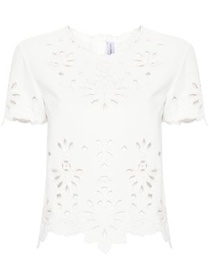 Ermanno Scervino broderie-anglaise cady T-shirt - White