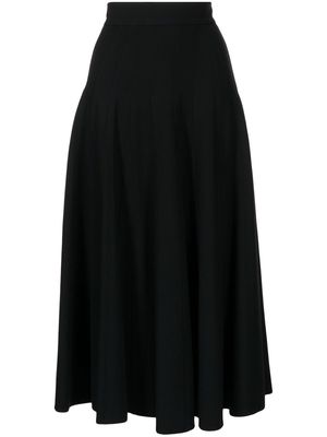 Ermanno Scervino Cady panelled high-waisted flare skirt - Black