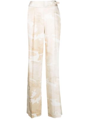 Ermanno Scervino camouflage-print wide-leg trousers - Neutrals