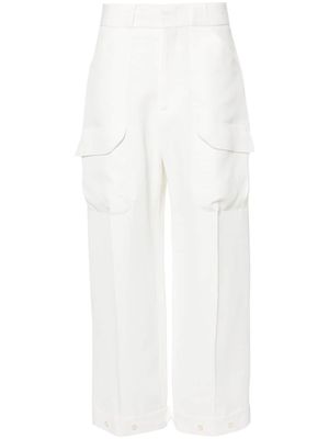 Ermanno Scervino cargo-pockets straight trousers - White