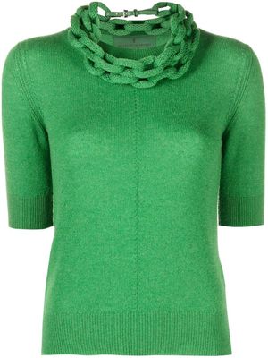 Ermanno Scervino cashmere knitted top - Green
