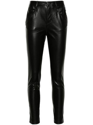 Ermanno Scervino coated faux-leather skinny trousers - Black