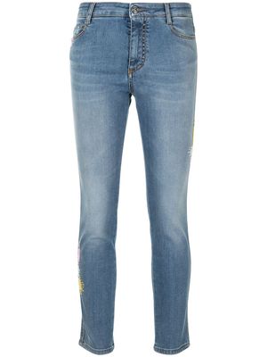 Ermanno Scervino contrast-stitch slim jeans - Blue