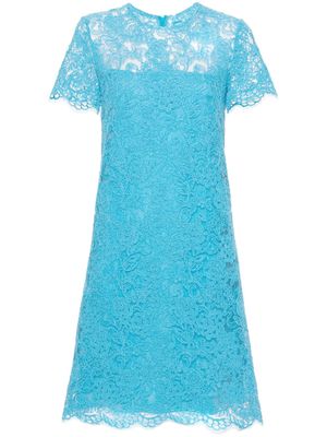 Ermanno Scervino corded-lace A-line midi dress - Blue