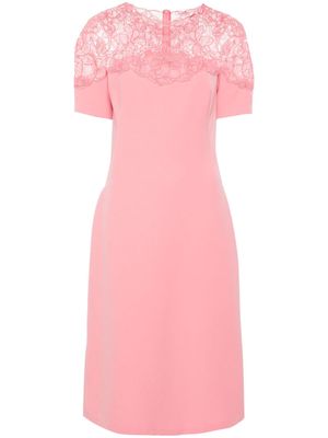 Ermanno Scervino corded-lace cady dress - Pink