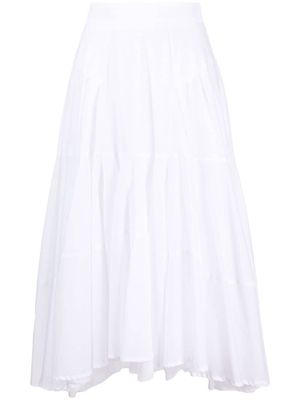 Ermanno Scervino cotton pleated skirt - White
