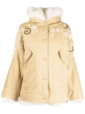 Ermanno Scervino cotton-wool buttoned jacket - Neutrals