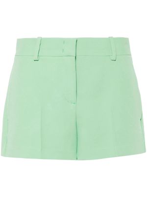 Ermanno Scervino crepe high-waist shorts - Green