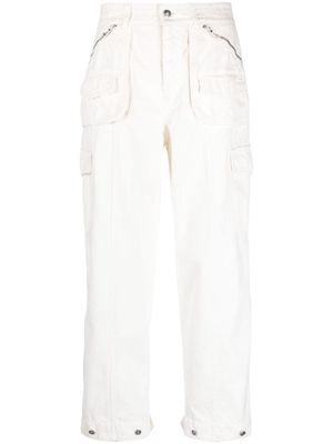 Ermanno Scervino cropped cargo trousers - White