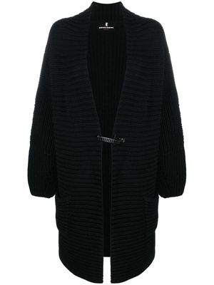 Ermanno Scervino crystal-embellished wool cardigan - Black