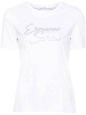 Ermanno Scervino crystal-logo T-shirt - White