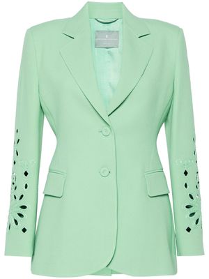 Ermanno Scervino cut-out single-breasted blazer - Green