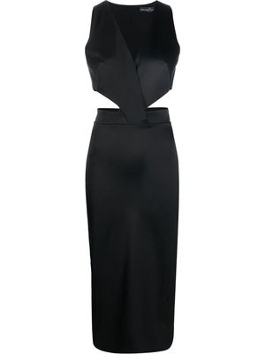 Ermanno Scervino cut-out sleeveless dress - Black