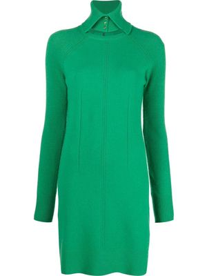Ermanno Scervino detachable-collared knit dress - Green